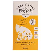 Bags Of Bites Kiddies Sweet Potato & Date Biscuits